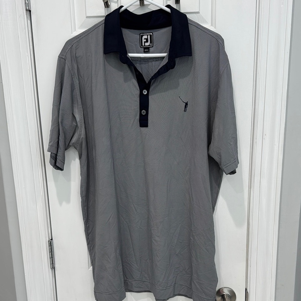 FootJoy Gray Navy Polo Shirt for Men